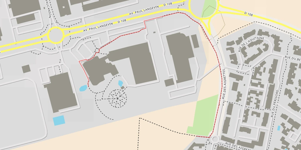 Map of the trail for Léa Nature - Avenue Paul Langevin