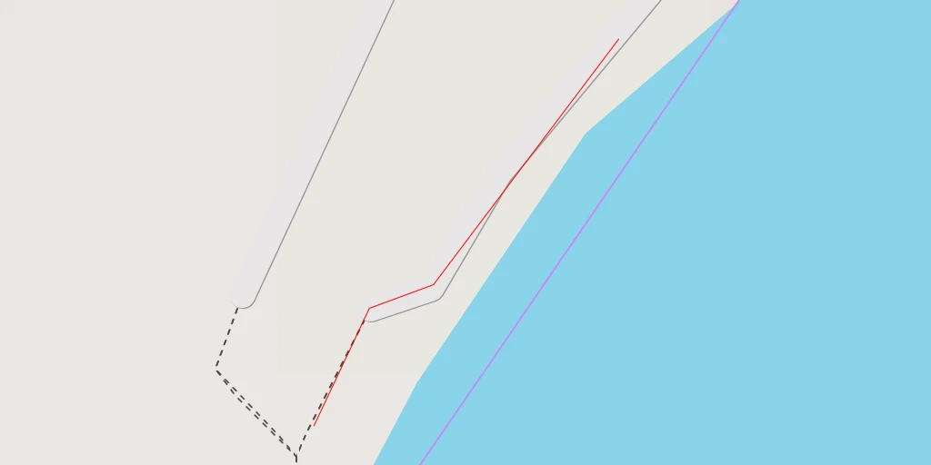 Map of the trail for AI - Pointe de la Belette