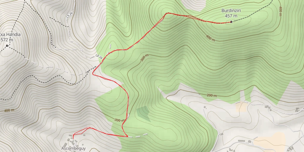 Carte de l'itinéraire :  Burdinziri