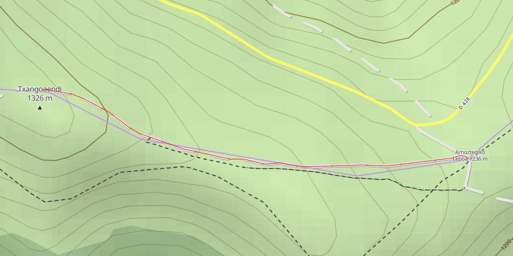 Map of the trail for Txangoaendi