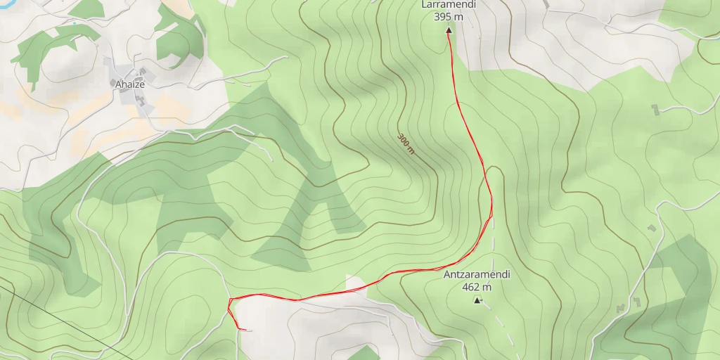 Carte de l'itinéraire :  Larramendi