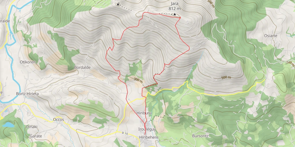 Carte de l'itinéraire :  Route du Génie