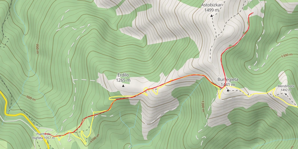 Map of the trail for Camino Francés - Frantses Bidea