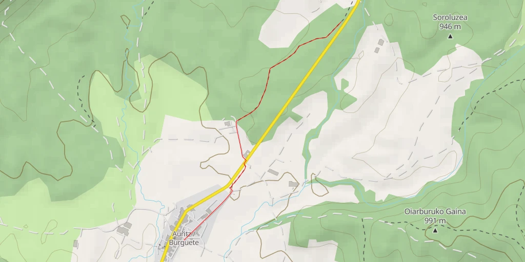 Map of the trail for Donejakue bidea - Donejakue bidea