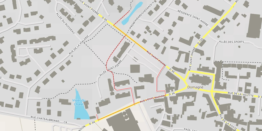 Map of the trail for Promenade Henri Chesnais - Promenade Henri Chesnais