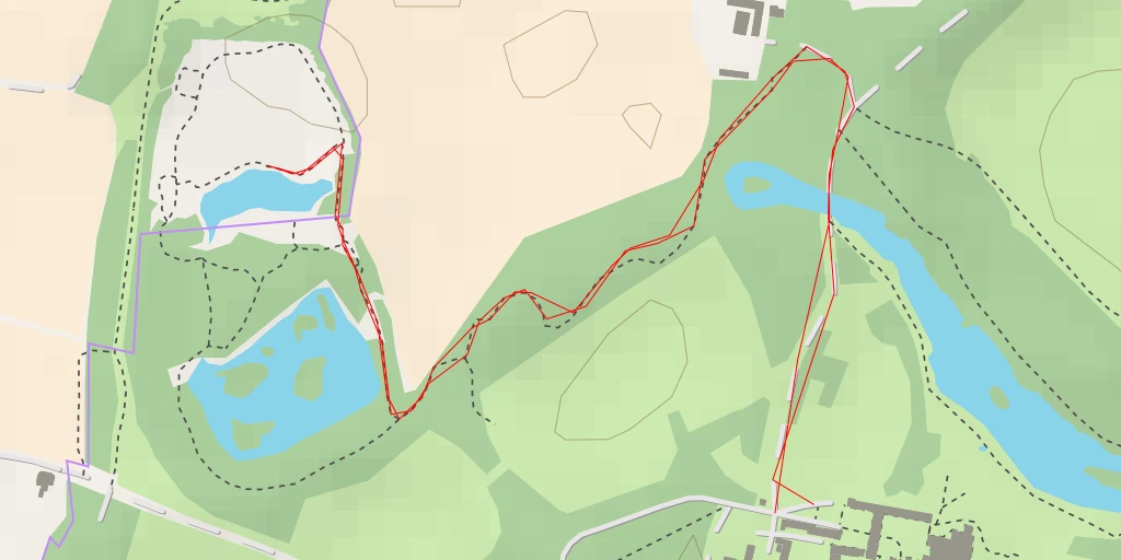 Map of the trail for Elvaston Castle Local Nature Reserve - Elvaston Lane - South Derbyshire