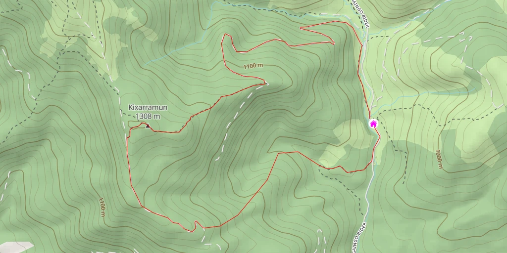 Map of the trail for Kixarramun