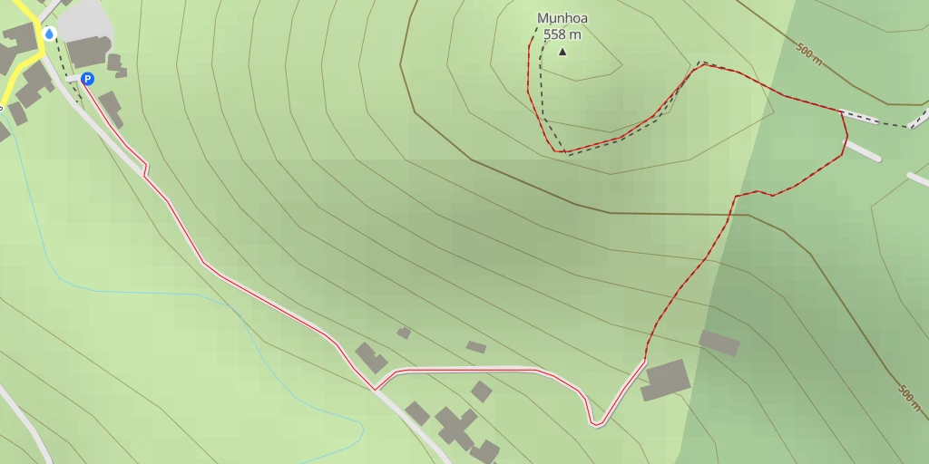 Map of the trail for Munhoa