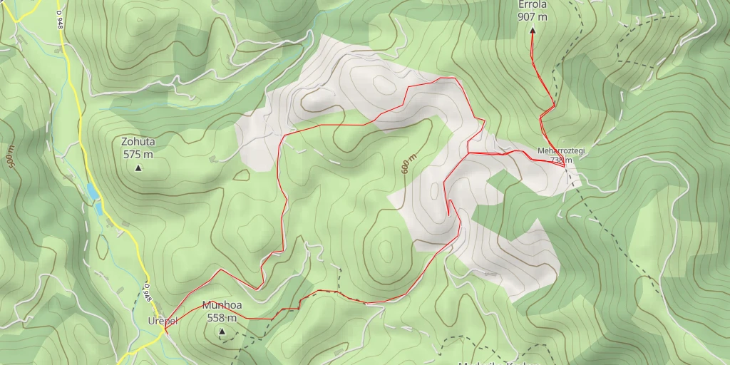 Carte de l'itinéraire :  Errola