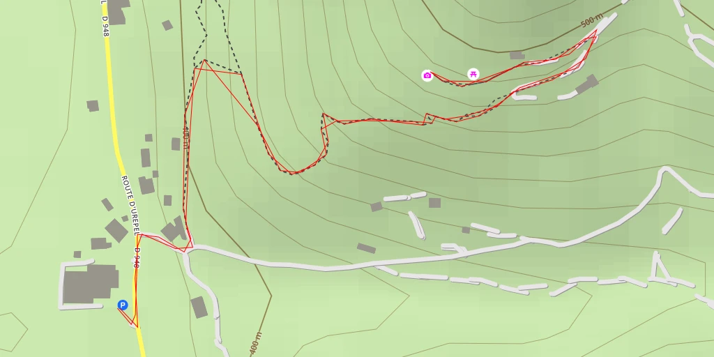 Map of the trail for Vue sur la Vallée des Aldudes