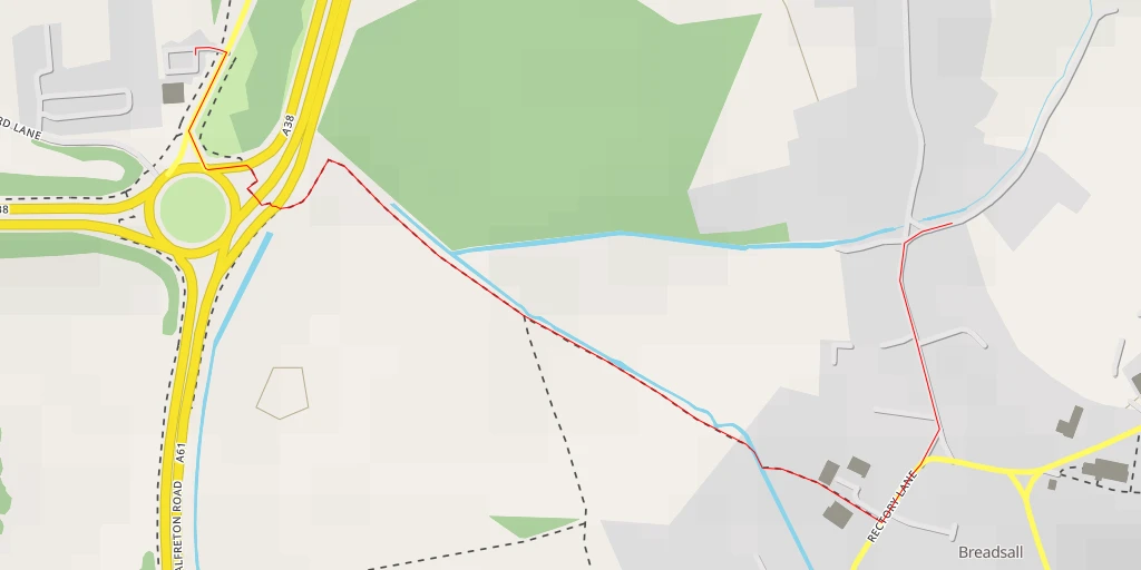 Map of the trail for Erewash