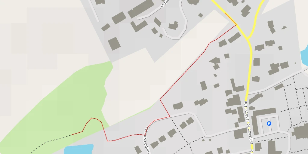 Map of the trail for Allée des Tanneurs - Allée des Tanneurs