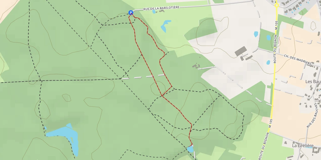 Map of the trail for Route du Bignon - Route du Bignon