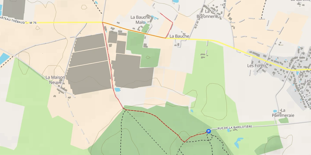 Map of the trail for Route de Pont Saint-Martin