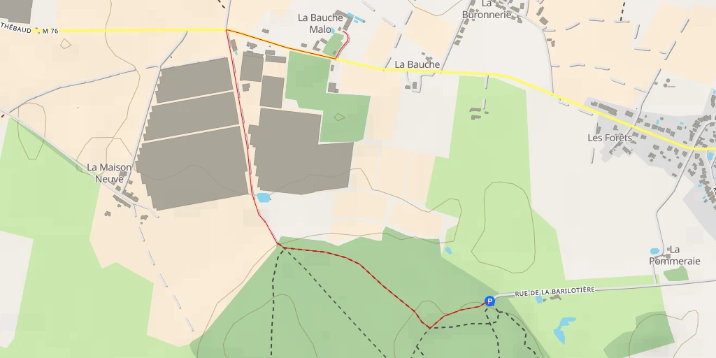 Carte de l'itinéraire :  