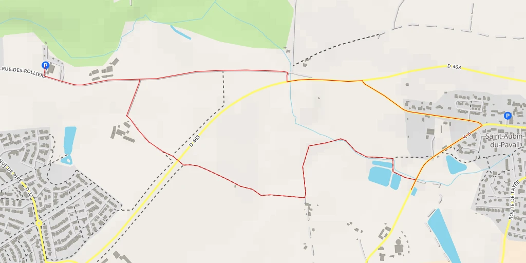 Map of the trail for C 5 - C 5