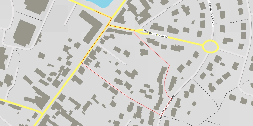 Map of the trail for Rue Pierre et Marie Curie - Rue Pierre et Marie Curie