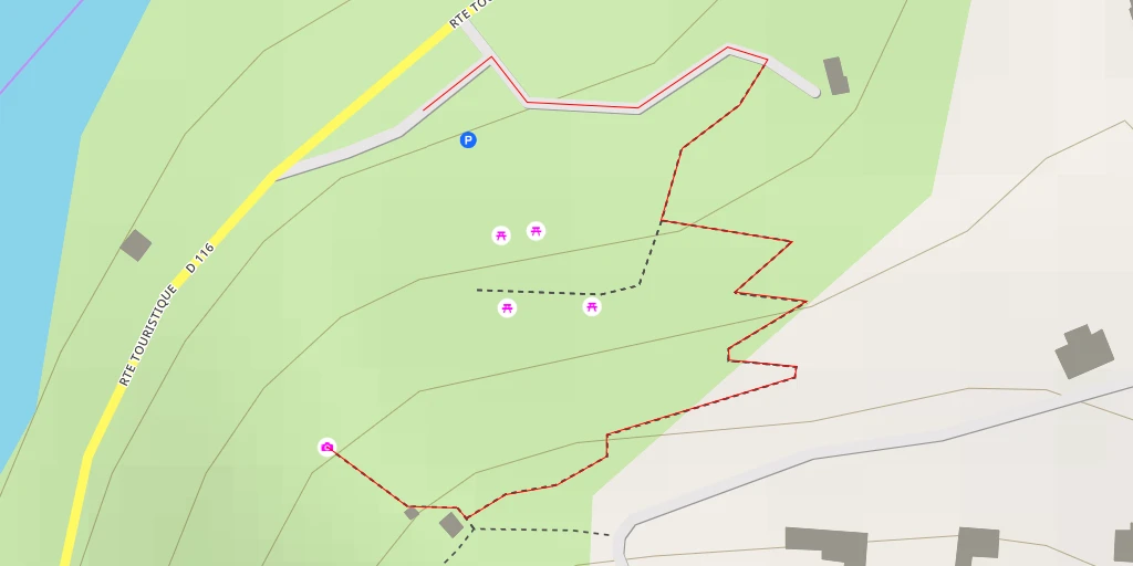 Map of the trail for AI - Anse du Poulet