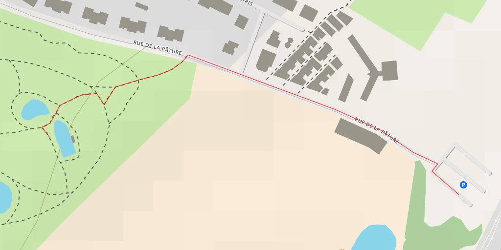 Map of the trail for Rue de la Pâture - Nantes