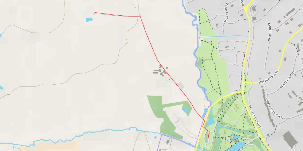 Map of the trail for Mackworth - Amber Valley