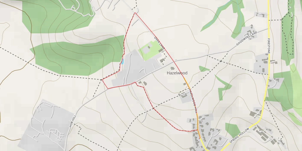 Map of the trail for Hob Hill - Hob Hill - Amber Valley