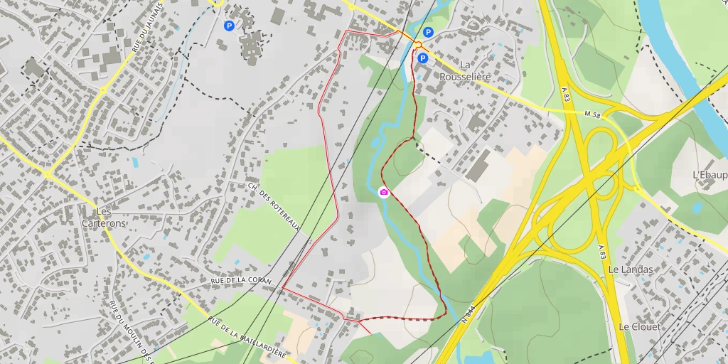 Map of the trail for Rue de la Verrerie - Rue de la Verrerie