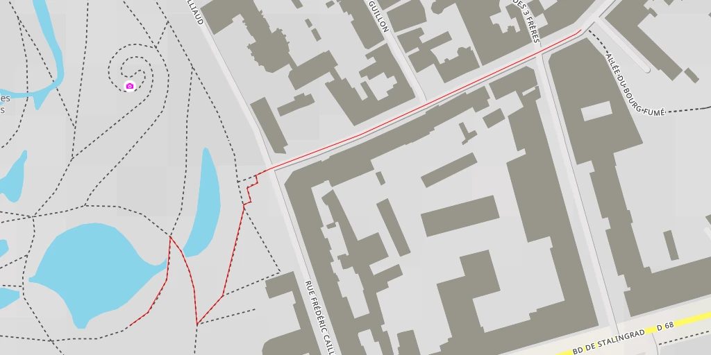 Map of the trail for L'Arroseur - Place Charles-Leroux - Nantes