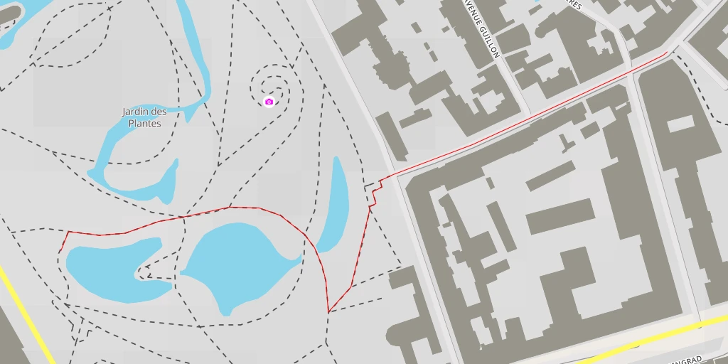 Map of the trail for Rue Stanislas Baudry - Nantes