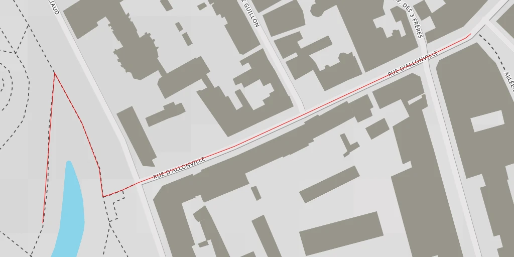 Map of the trail for Le passeur - Rue Frédéric Cailliaud - Nantes