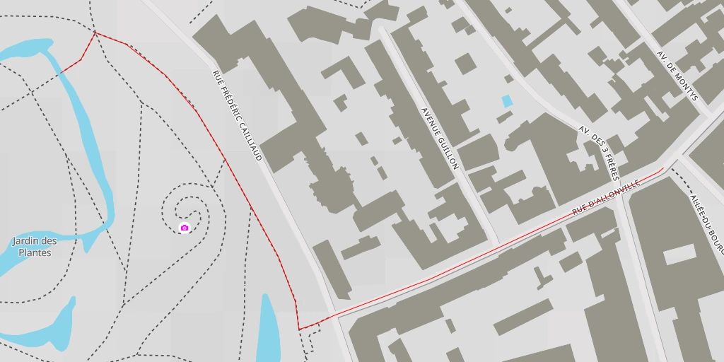 Map of the trail for Le labyrinthe des camélias - Nantes