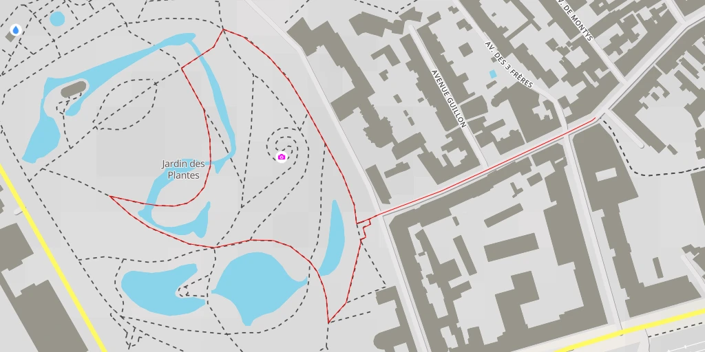 Map of the trail for Magnolia d'Hectot - Le labyrinthe des camélias - Nantes