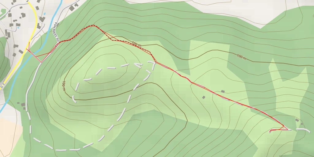 Map of the trail for Redoute - Chemin de Ziburukoborda