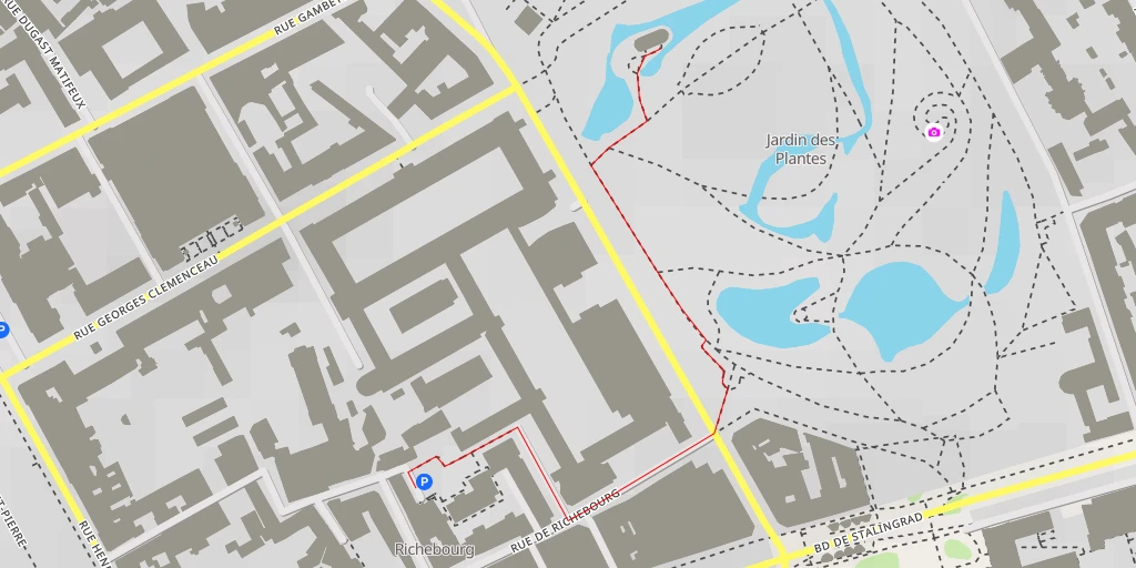 Map of the trail for Rue Stanislas Baudry - Nantes