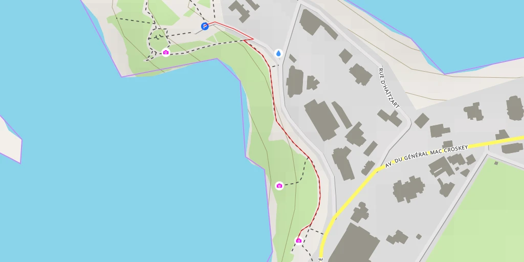 Map of the trail for Avenue de l'Impératrice