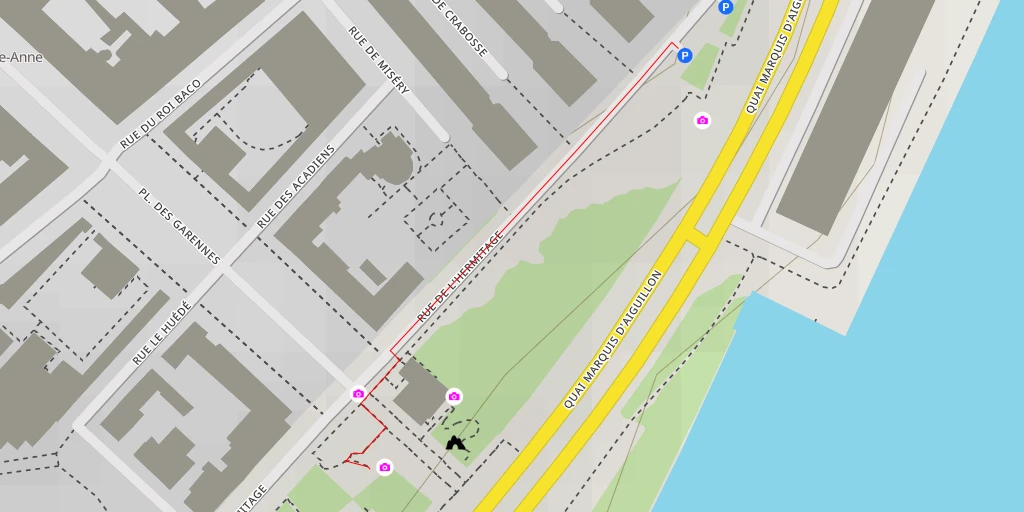 Map of the trail for AI - Maternité - Nantes