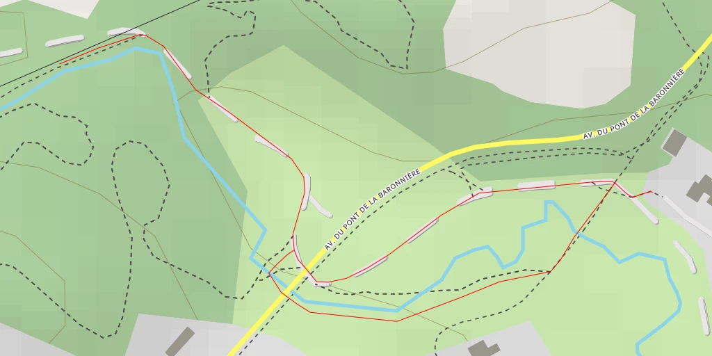 Carte de l'itinéraire :  Vallée du Cens - Vallée du Cens