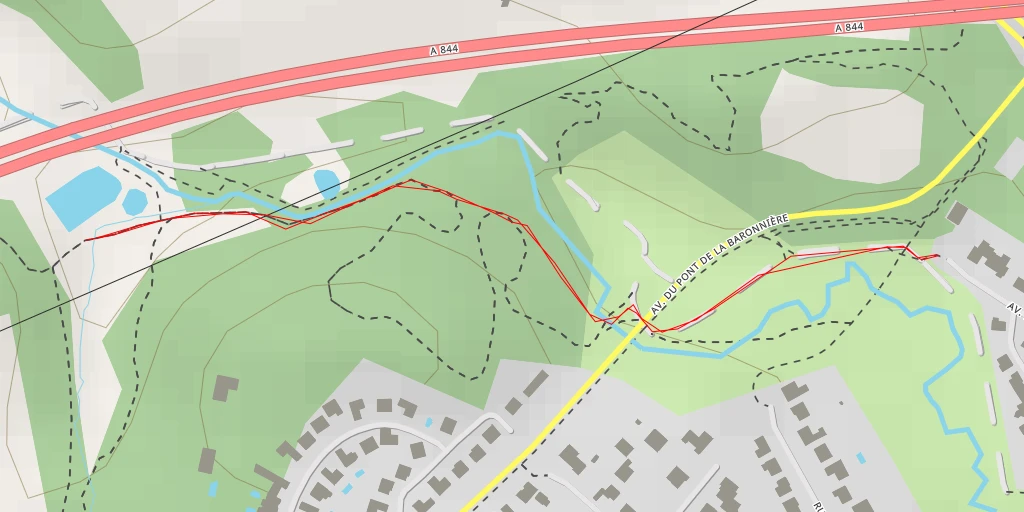 Map of the trail for A 844 - A 844