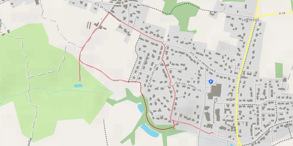 Map of the trail for Chemin du Pas Renaud à la Roberdière - Chemin du Pas Renaud à la Roberdière