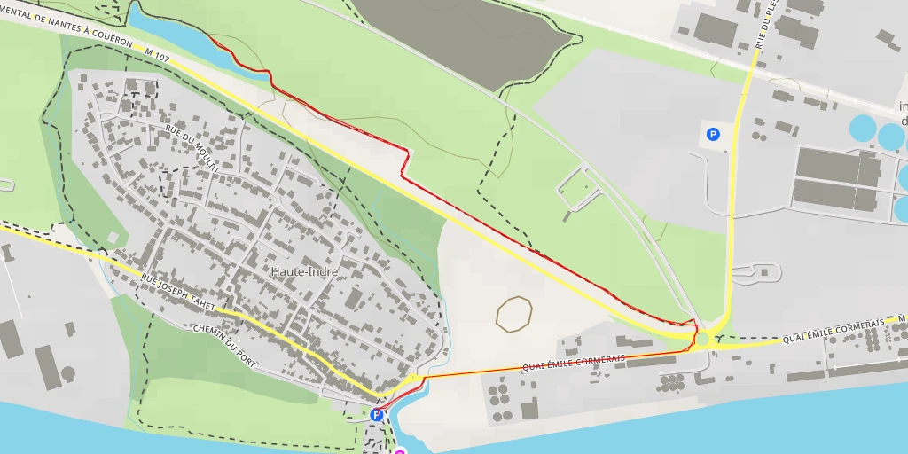 Map of the trail for Chemin Départemental de Nantes à Couëron - Chemin Départemental de Nantes à Couëron