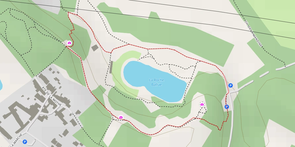 Map of the trail for Chemin des Foulques