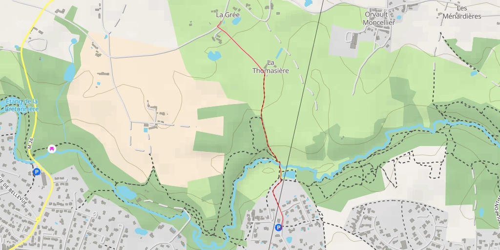 Map of the trail for Chemin de la Grée - Chemin de la Grée