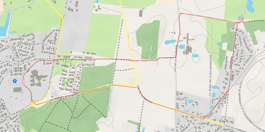 Map of the trail for Chemin de la Galimondaine - Chemin de la Galimondaine