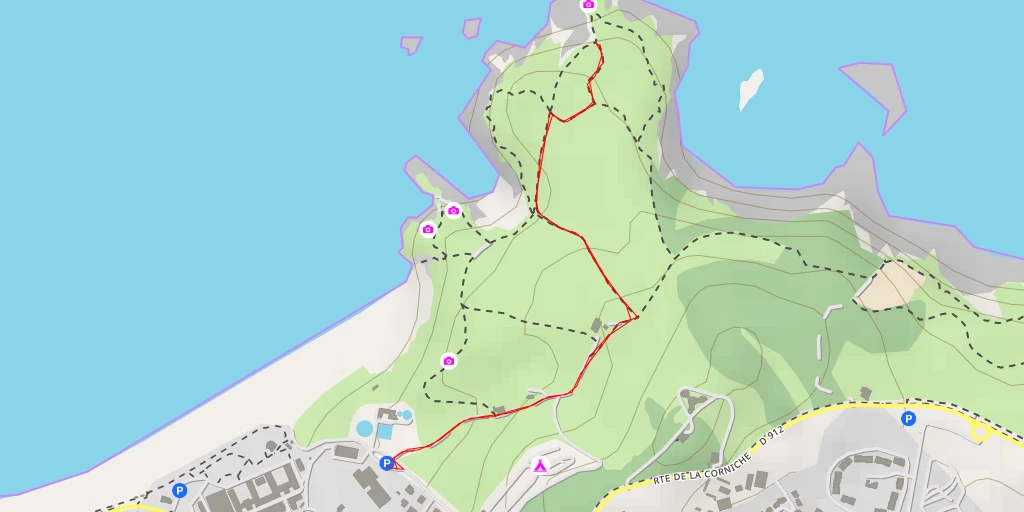 Map of the trail for Pointe Sainte-Anne - Hendaye