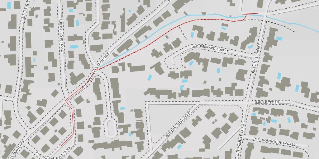 Map of the trail for Allée des Érables - Allée des Érables