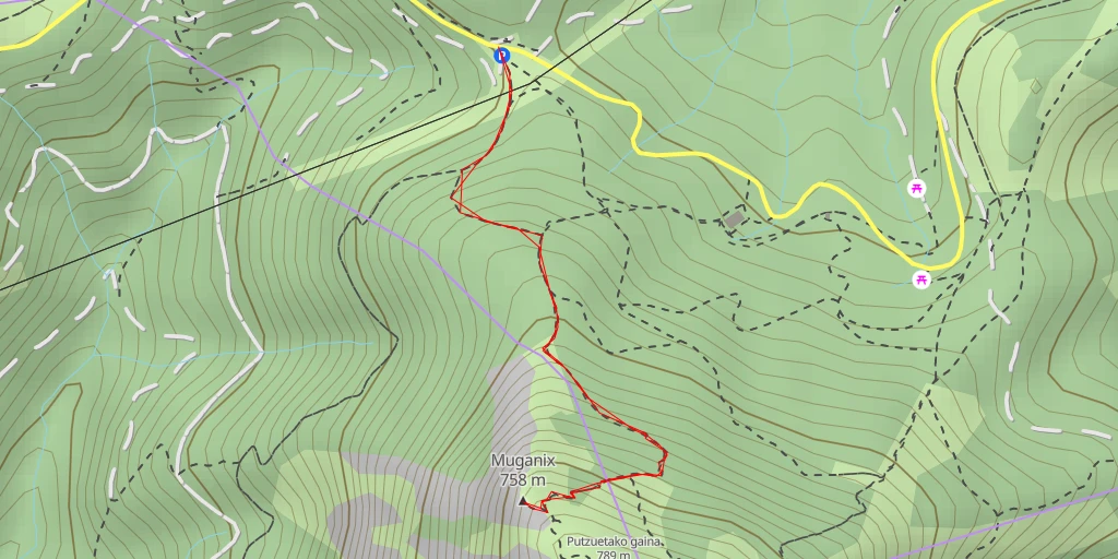 Map of the trail for Muganix