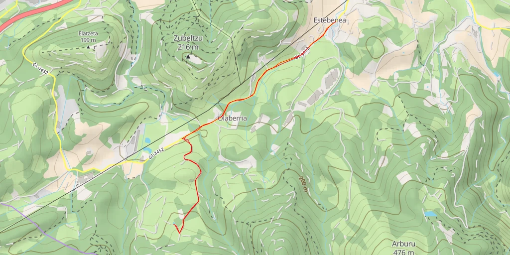 Map of the trail for 