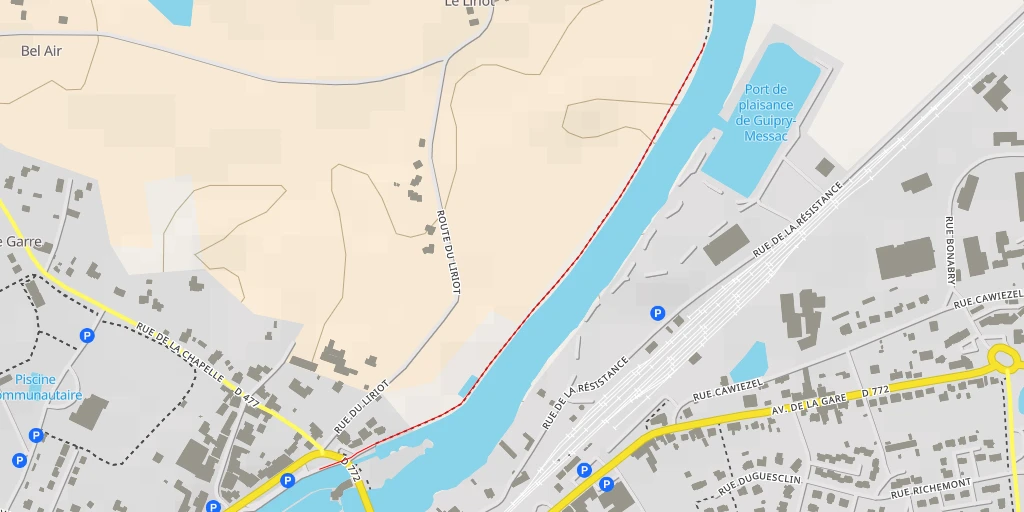 Map of the trail for Port de plaisance de Guipry-Messac - Rue de la Résistance - Guipry-Messac