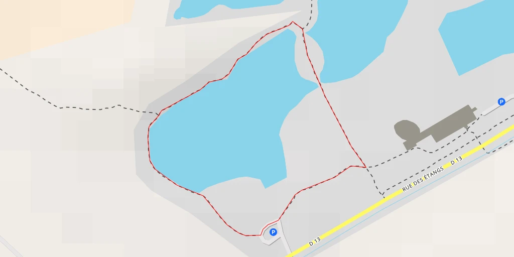 Map of the trail for D 13