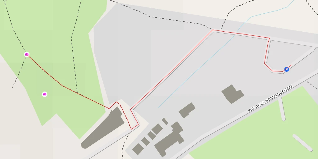 Map of the trail for AI - ZAD de la Dune