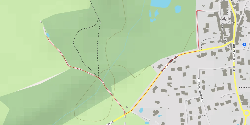 Map of the trail for Rue du Pressoir - Rue du Pressoir